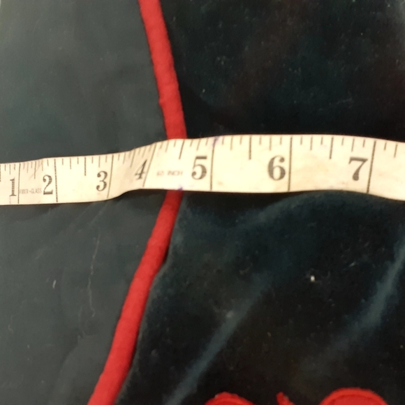 ❤2 Surya Black Velvet & Red Beaded Floral Throw accent Pillow 21" - Picture 6 of 11